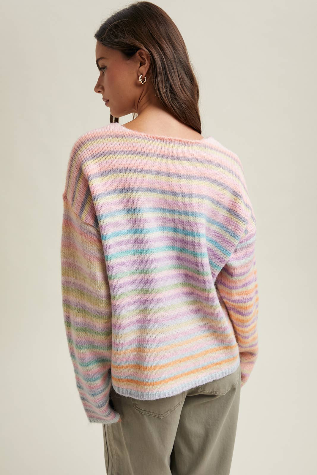 Wishlist Apparel - RAINBOW KNIT SWEATER / WL25-11416