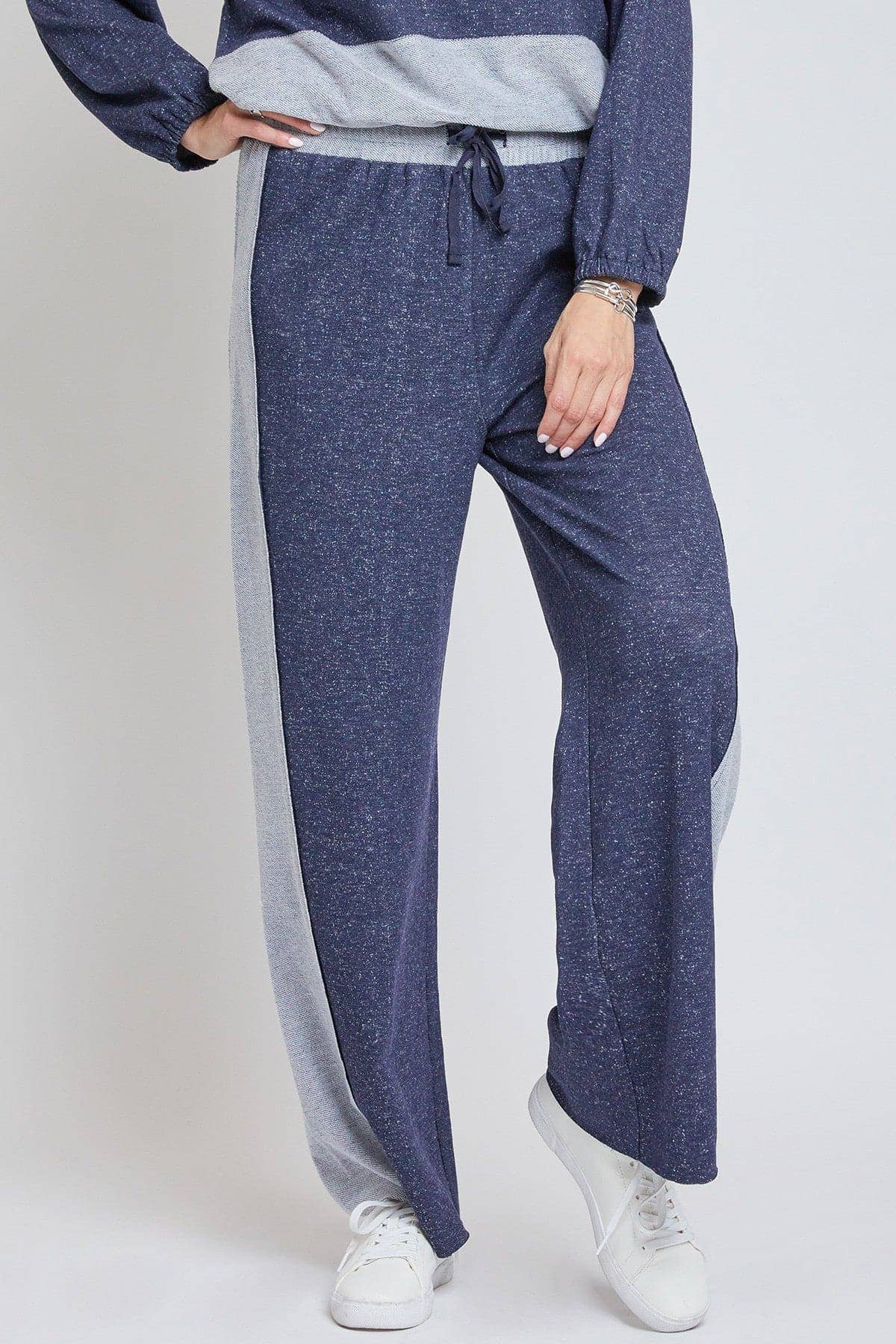 Pull On Wide Leg Pant with Raw Edge Hem-WP896RT