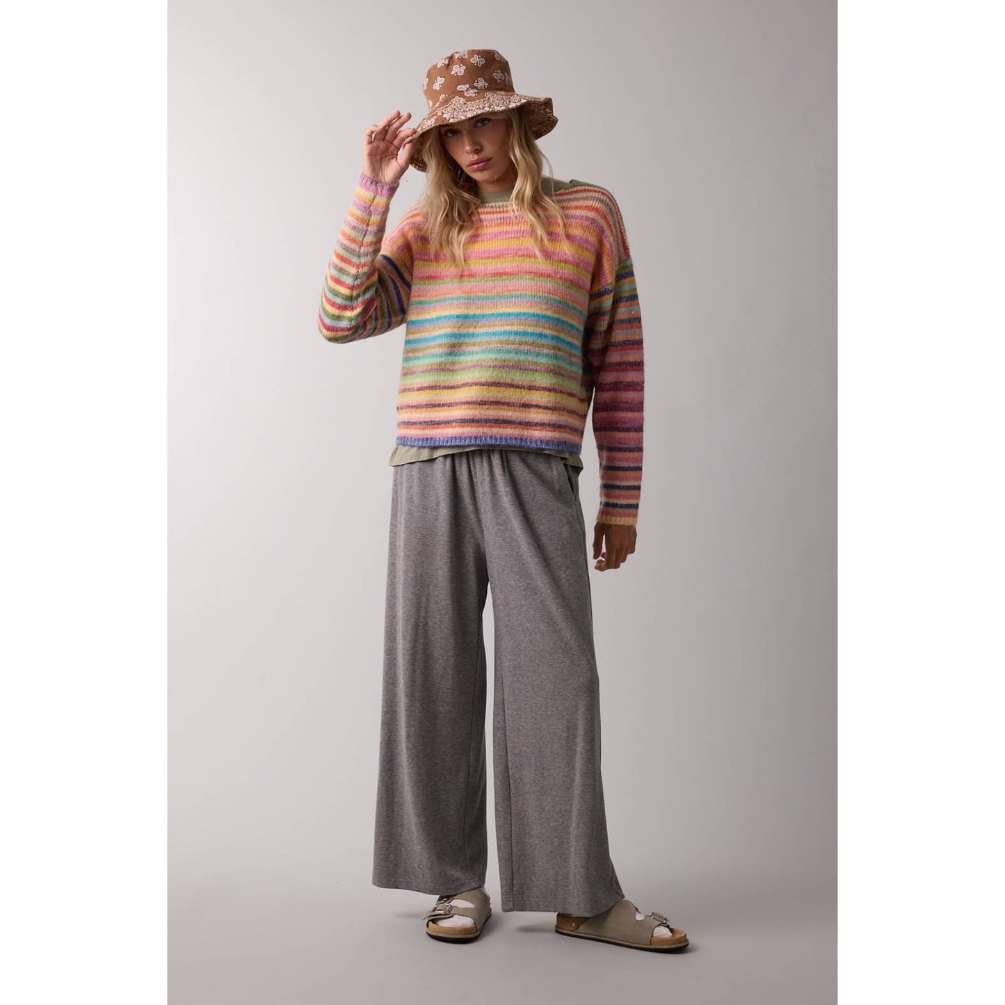 Wishlist Apparel - RAINBOW KNIT SWEATER / WL25-11416