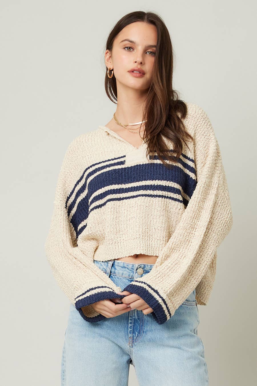 Striped Long Sleeve Sweater