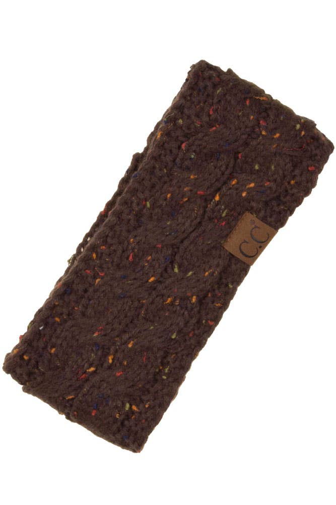 C.C Chunky Knit Confetti Sherpa Lined Headband