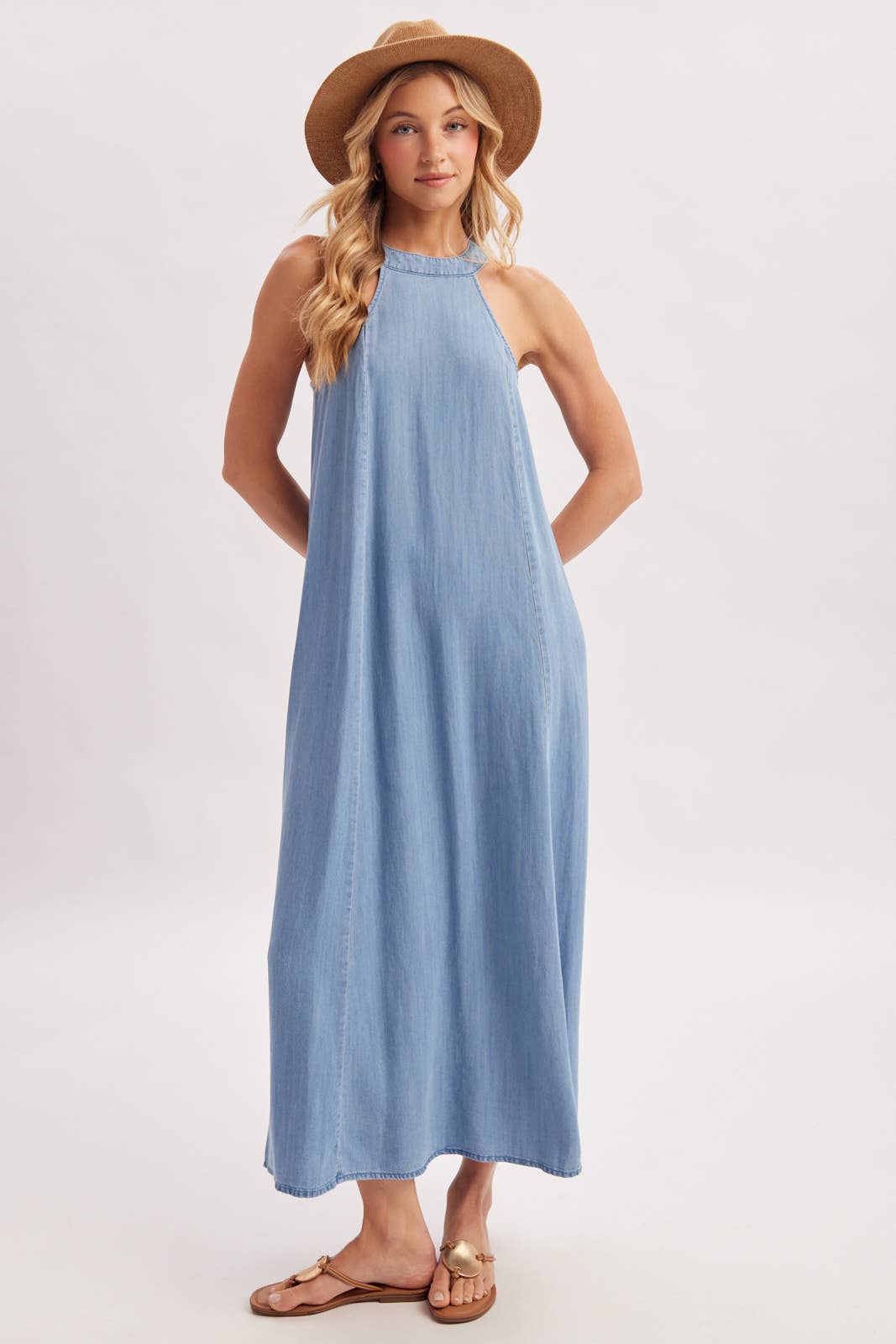 HALTER MAXI DRESS D03122
