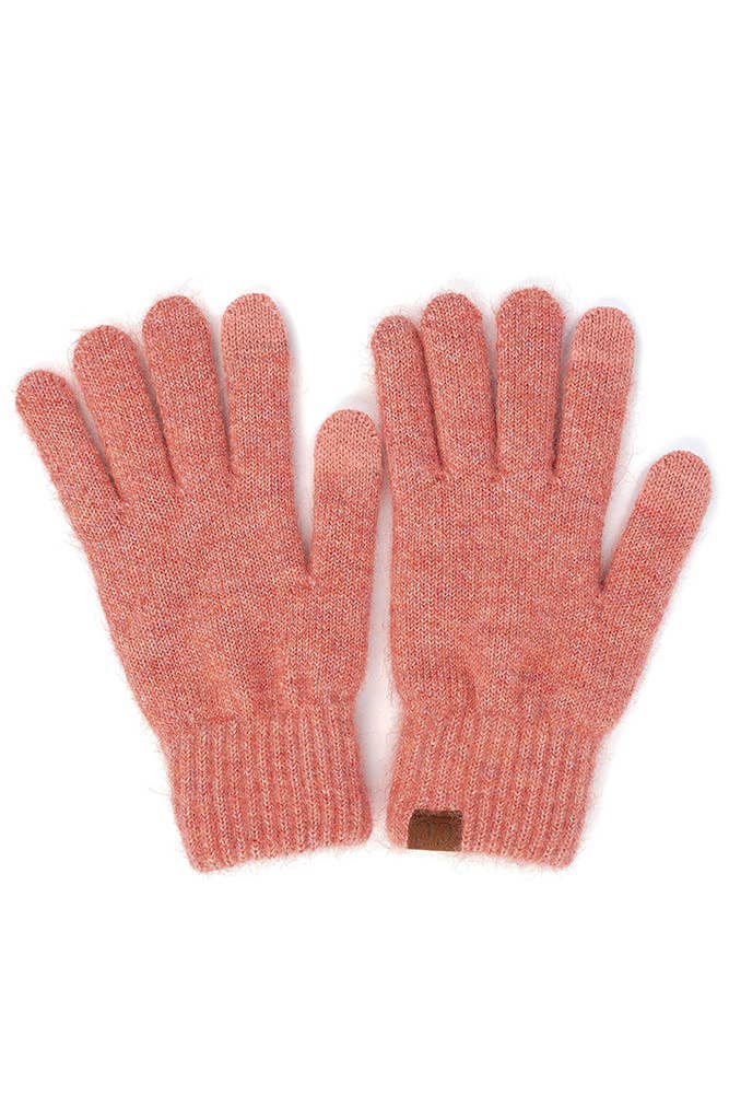 C.C Heather Knit Plain Gloves