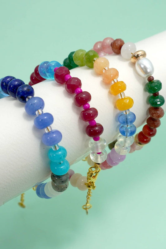 JOSSLYN by wall to wall - BOHO RESIN BEADED BRACELET | 40B5247