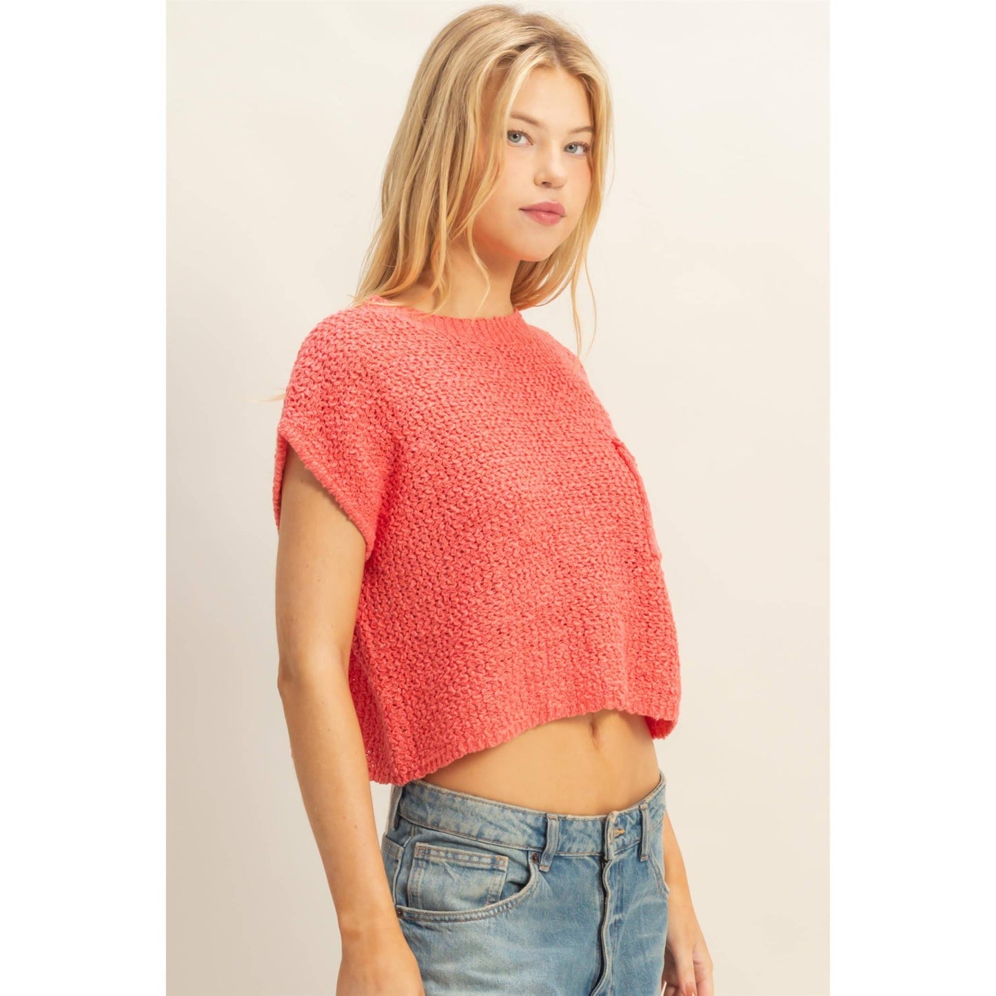 Pocket Detail Sweater Top