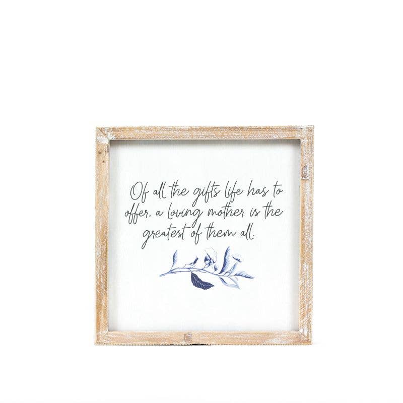 12624 - 10x10 rvs wood frame sign (DAYS/GIFTS)  MOTHER'S DAY
