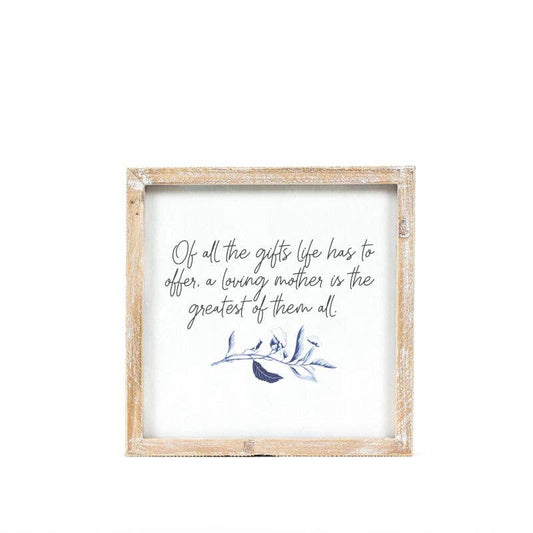 12624 - 10x10 rvs wood frame sign (DAYS/GIFTS)  MOTHER'S DAY
