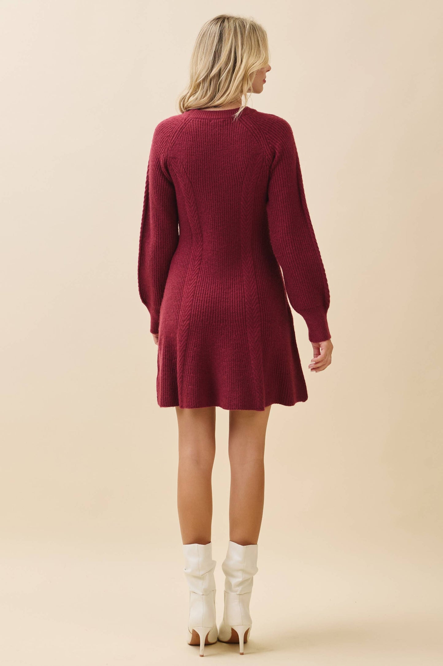 Ribbed Knit Sweater Dress OD52027