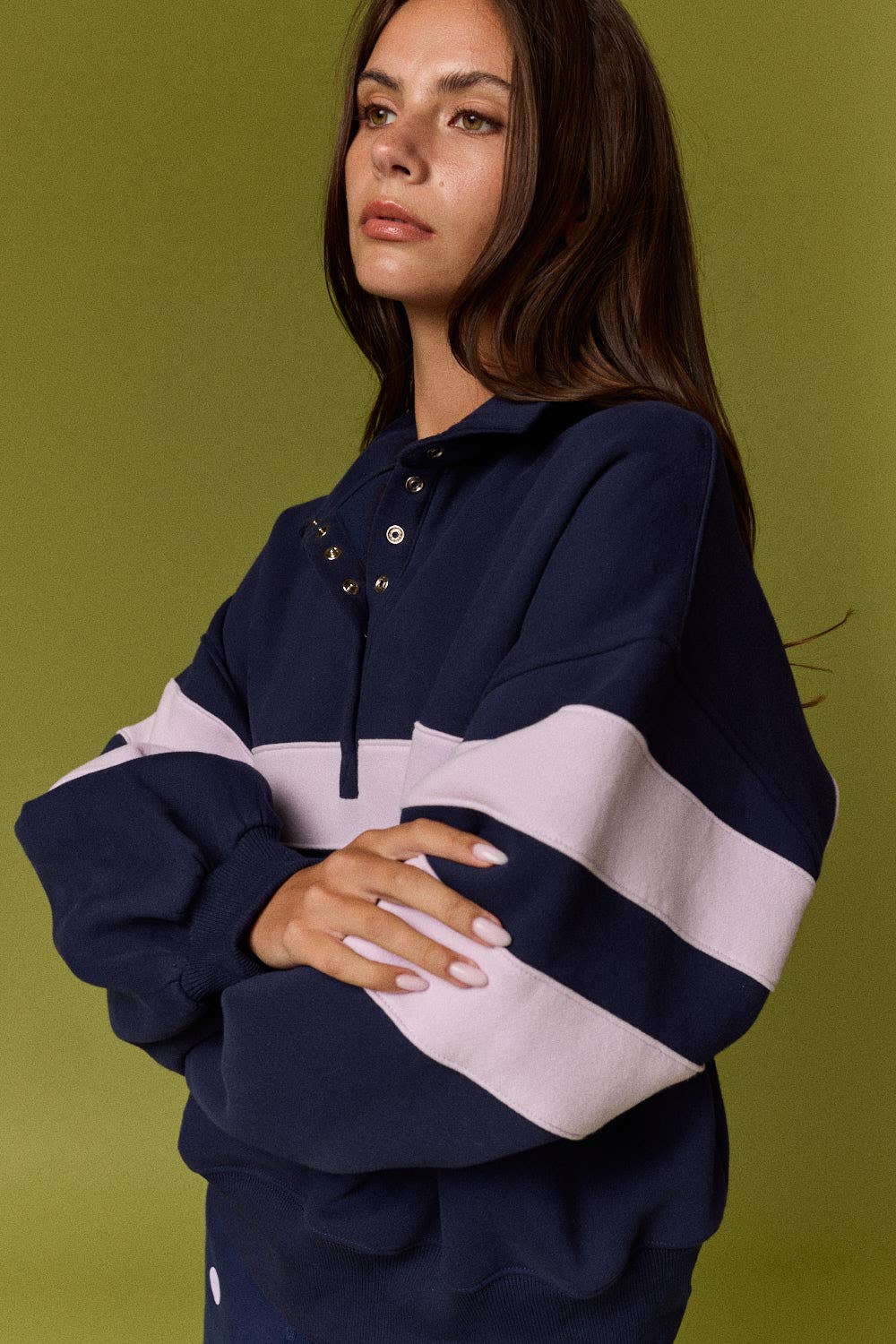 Lottie Stripe Rugby Pullover