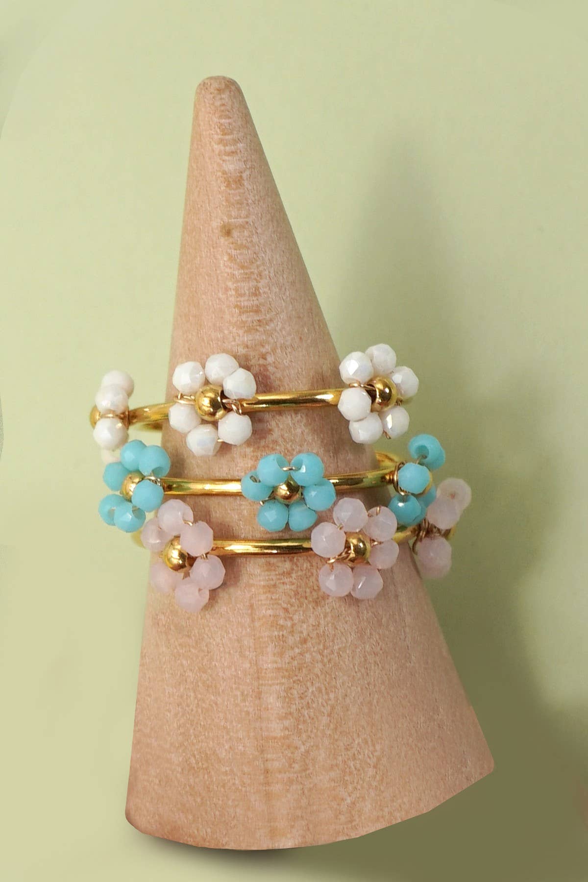 18K STAINLESS STEEL TARNISH FREE FLOWER RINGS | 40R122