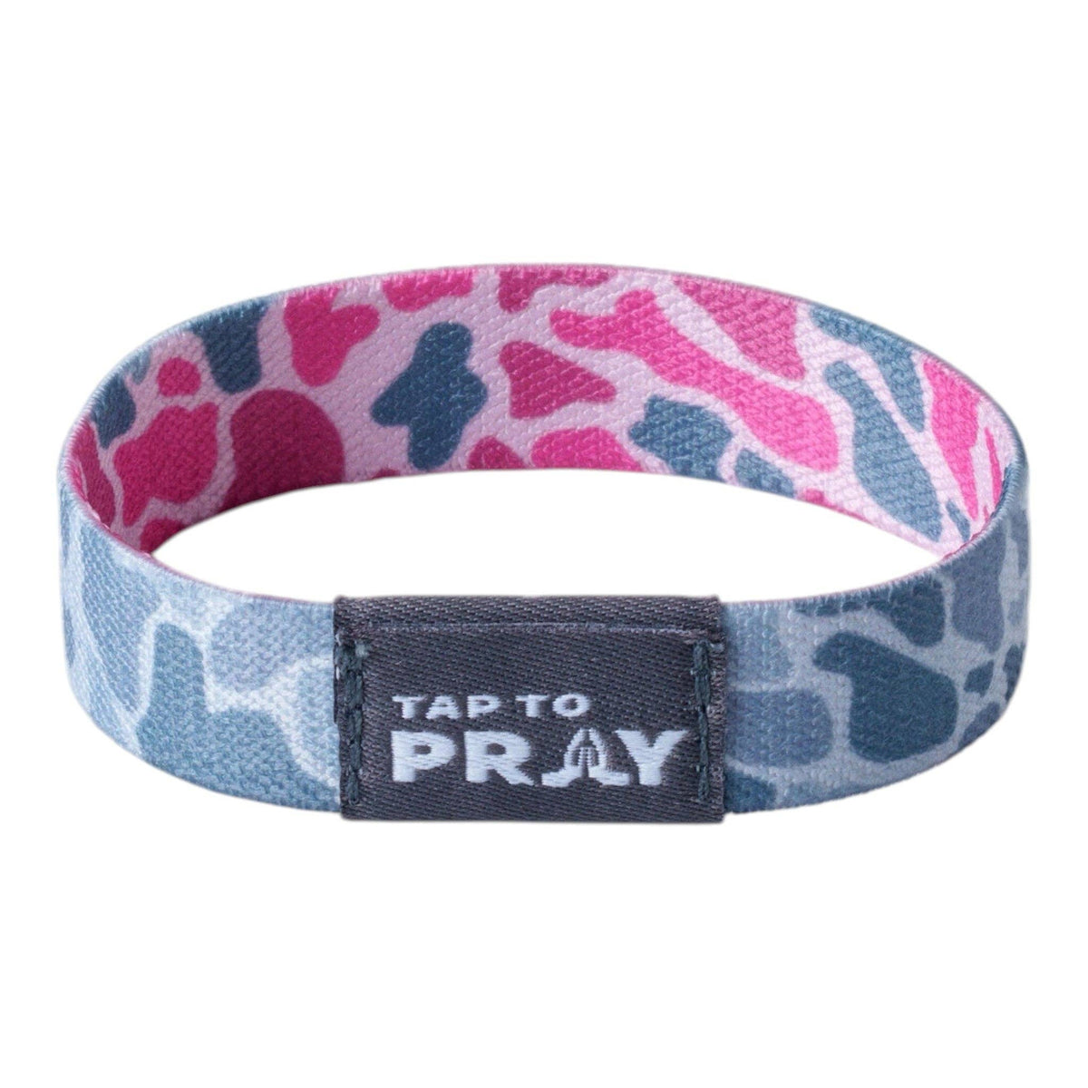 Tap To Pray - Tap To Pray® Wristband – River Rock Camo - Pink & Ash