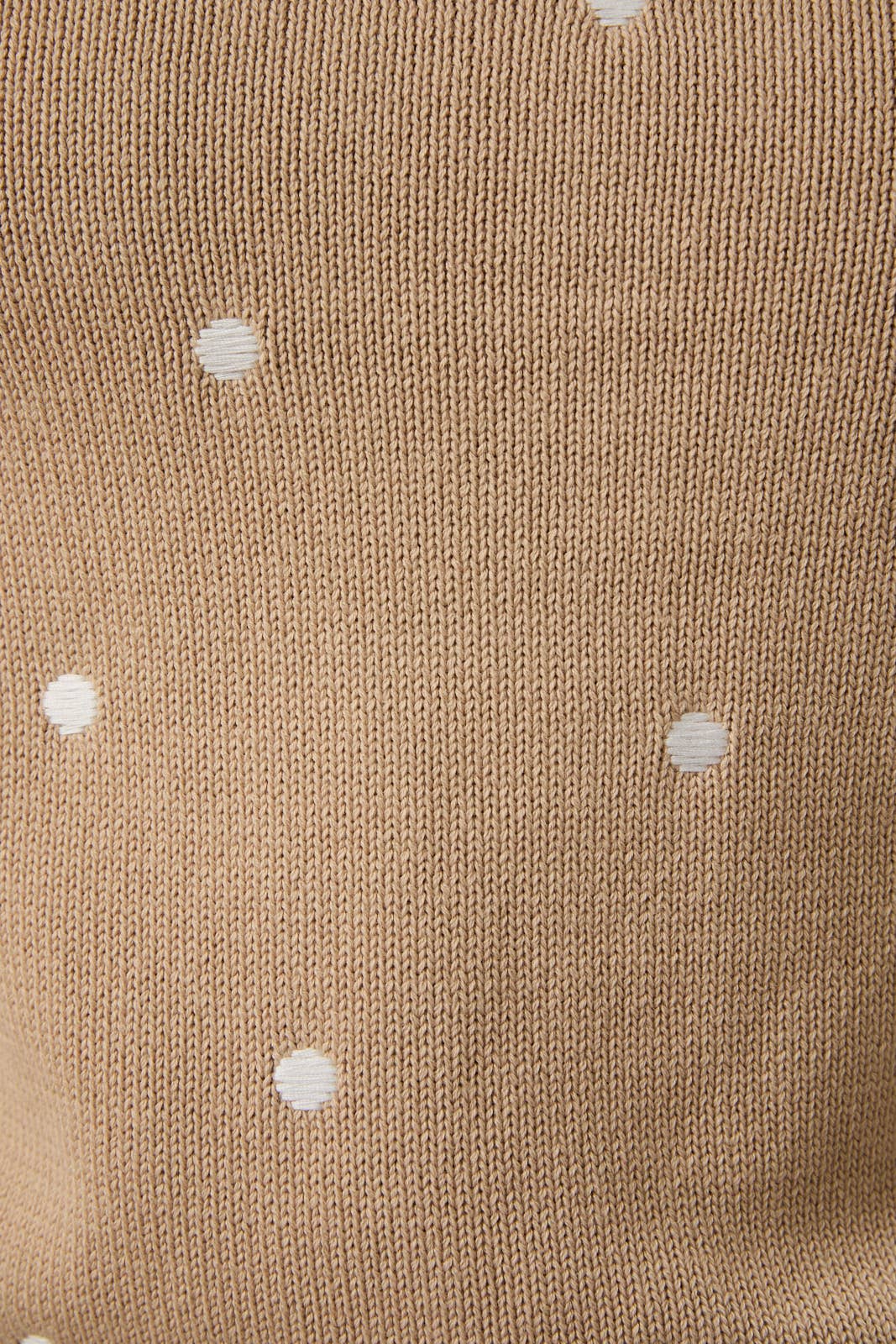 Sunday Edition - ROUND NECK PUFF SHORT SLEEVE "POLKA DOT" EMBROIDERED SWEATER