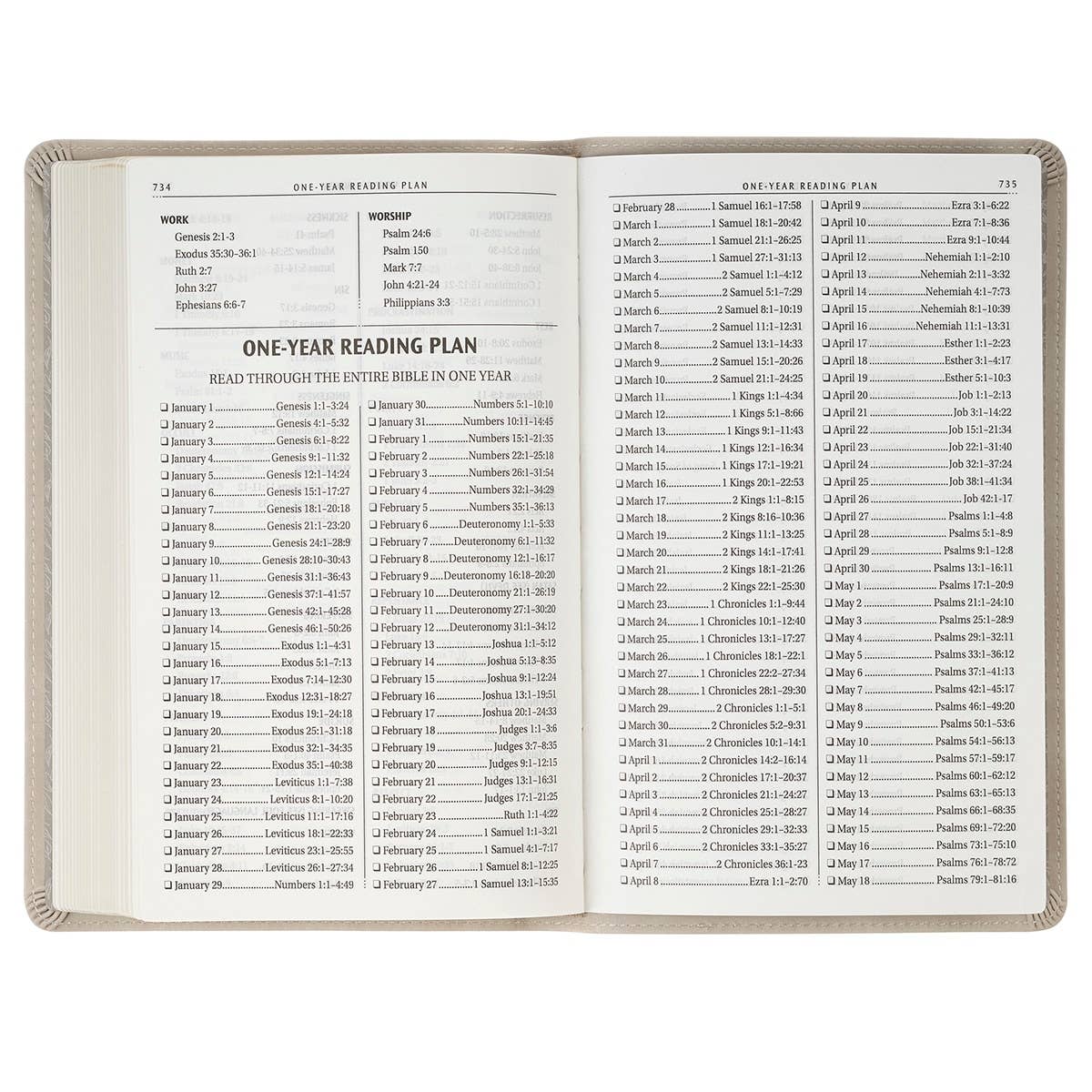 KJV Bible Gift Edition Faux Leather Taupe