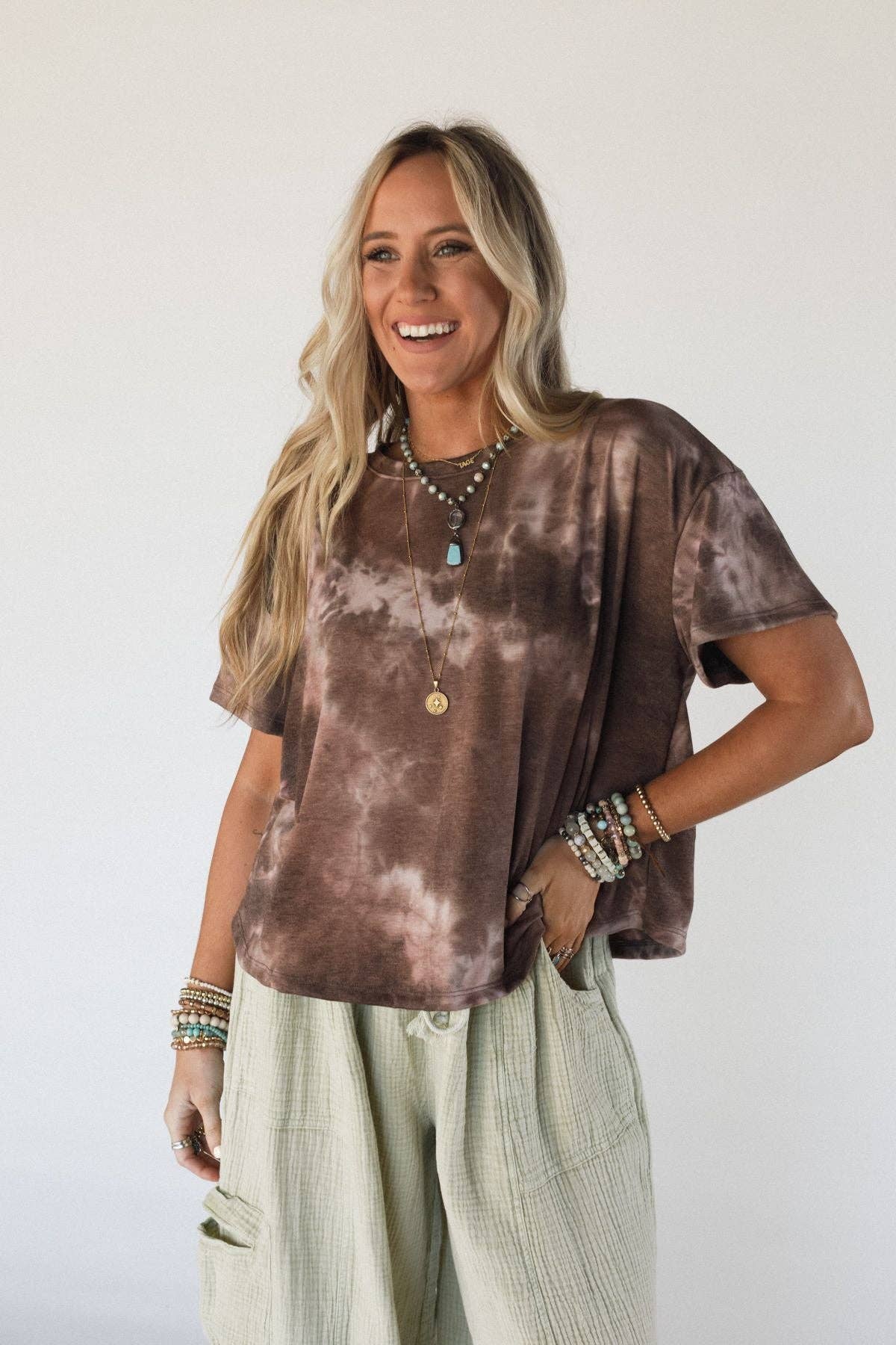 Serene Sky Top - Chocolate
