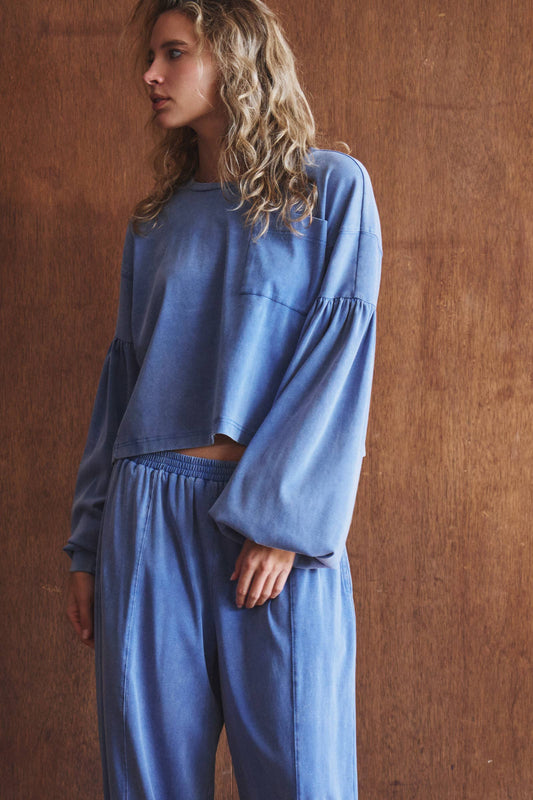 Urban Daizy - Mineral Wash Cotton Lounge Set