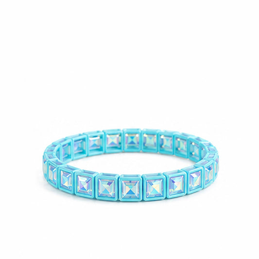 Girlie Girl Originals - BR-RS-1002 Lt Blue Rhinestone Bracelet