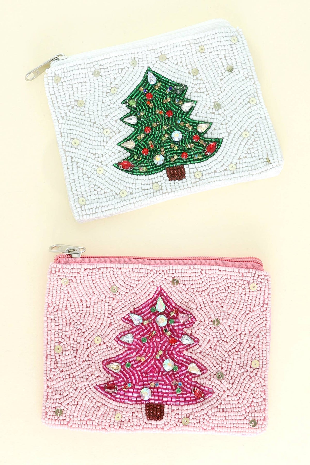 SP Sophia Collection - Christmas Tree Beaded Coin Bag