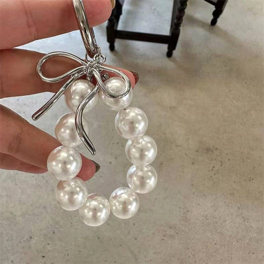 BAG CHARM-PEARL KEYCHAIN BAG CHARM | 40KC139