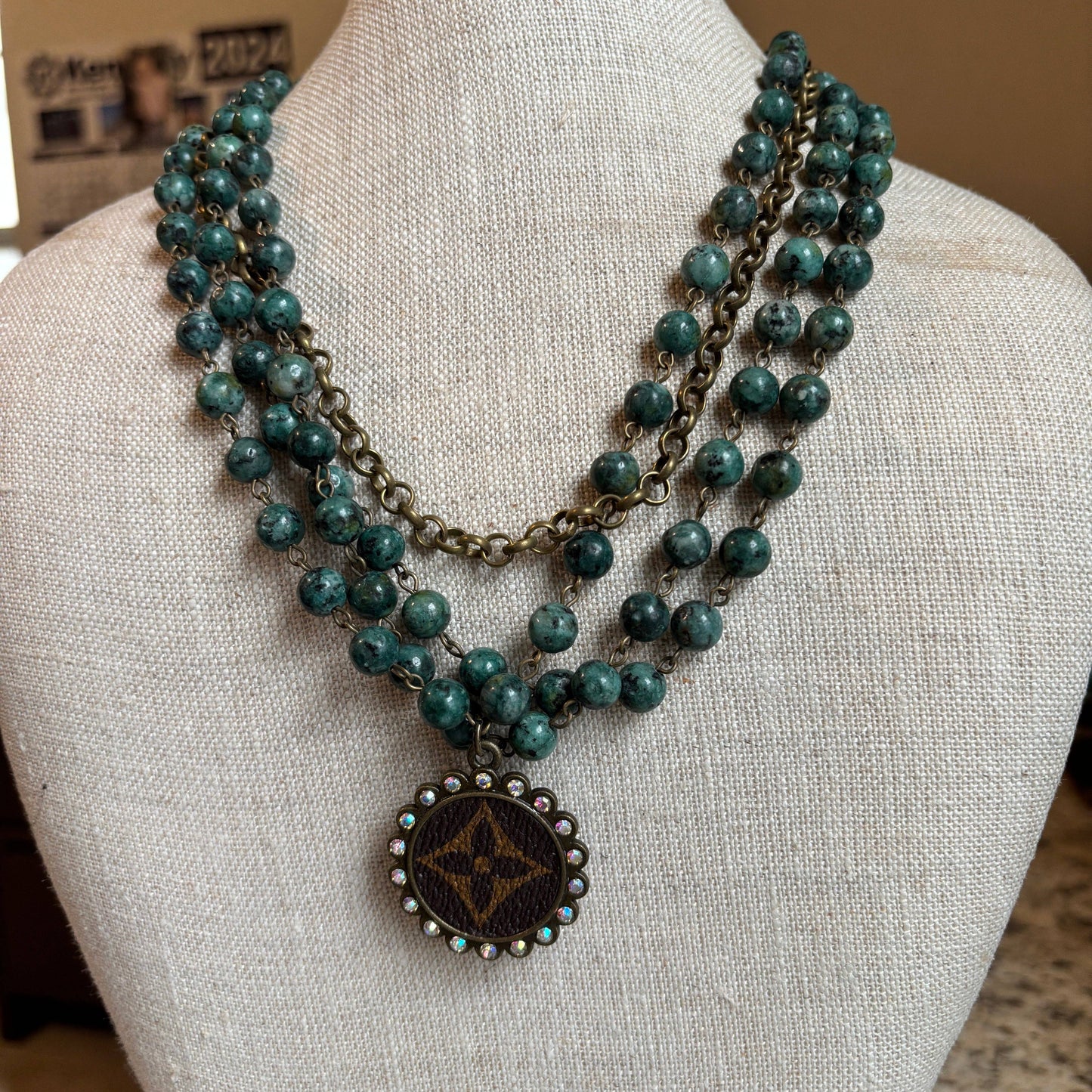 Junk And The Gypsy - African Turquoise Jasper Layered Necklace