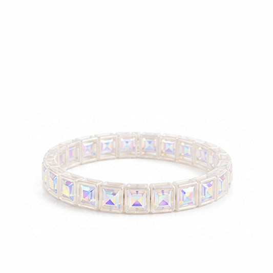 Girlie Girl Originals - BR-RS-1002  White Rhinestone Bracelet