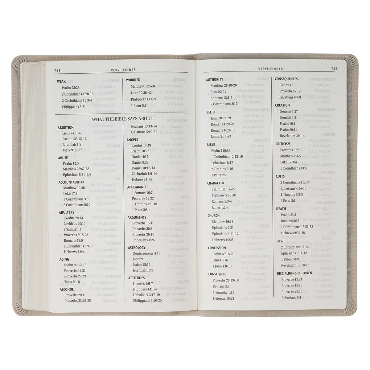 KJV Bible Gift Edition Faux Leather Taupe