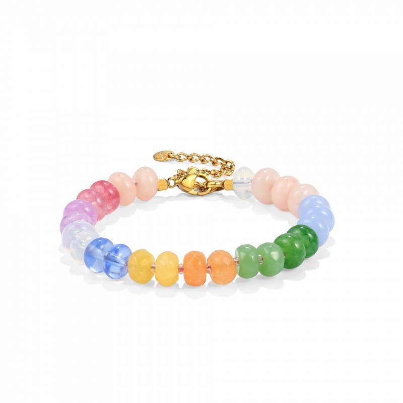 JOSSLYN by wall to wall - BOHO RESIN BEADED BRACELET | 40B5247