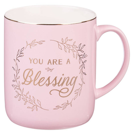 Christian Art Gifts - Mug Pink You Are A Blessing