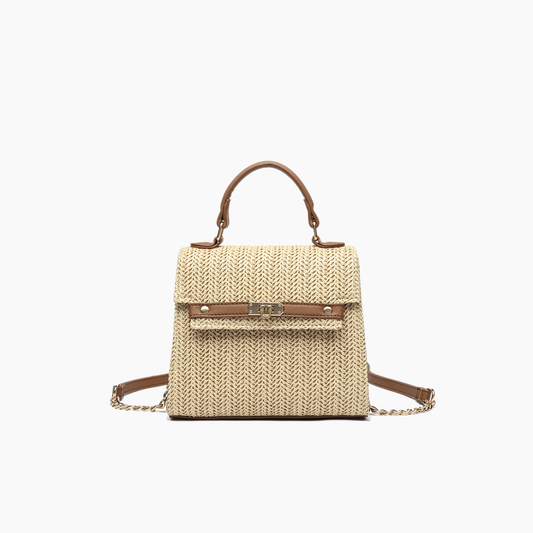 Like Dreams - Woven Straw Crossbody Purse Casual Vacation Travel Bag