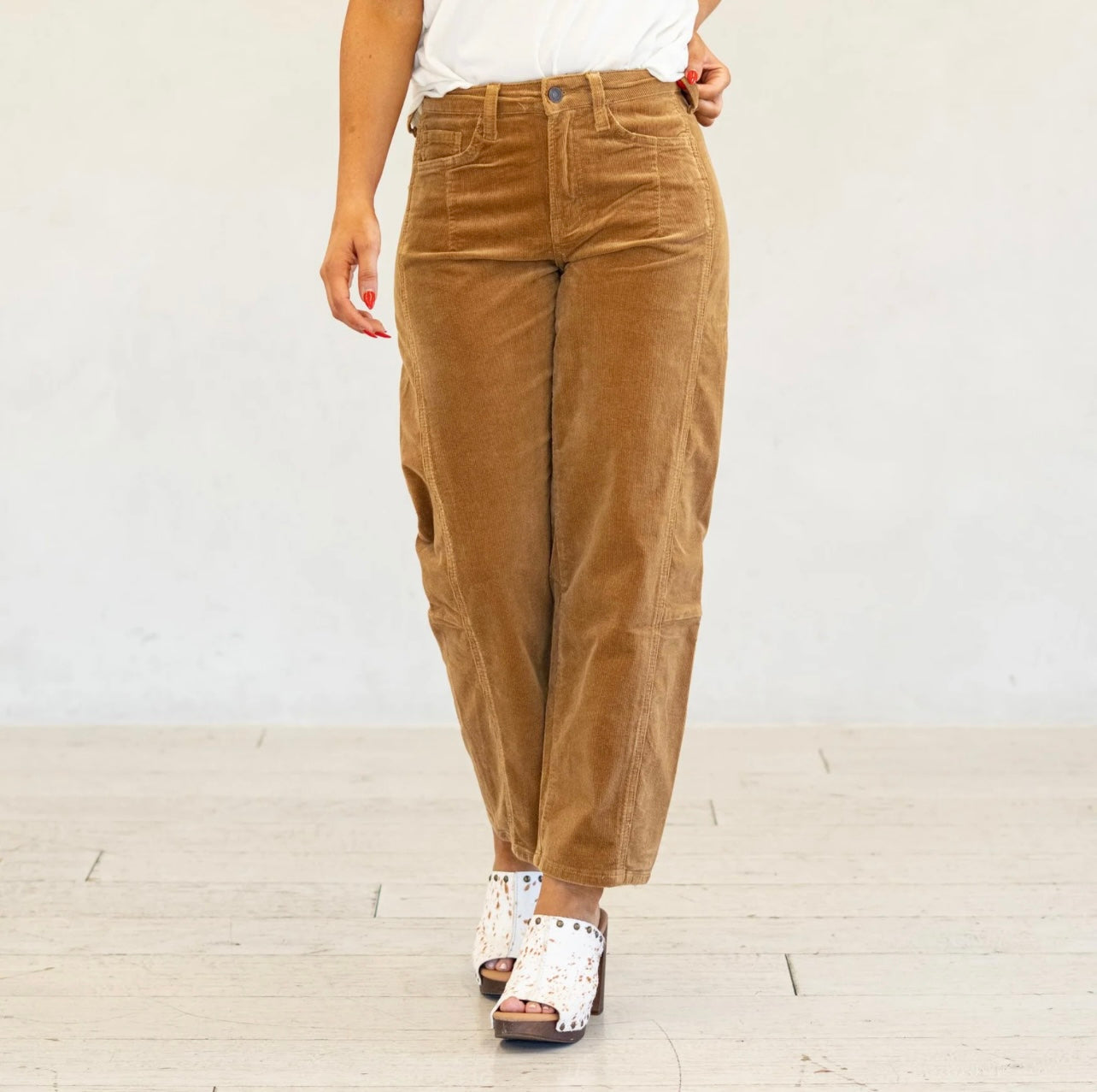 Vervet high rise corduroy barrel