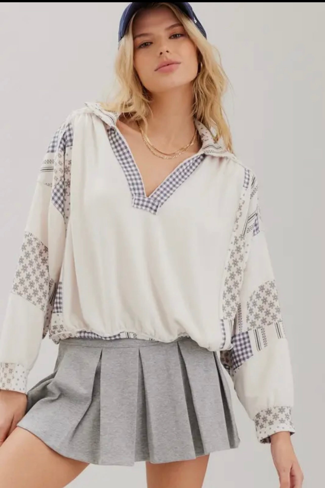 Patch printed top