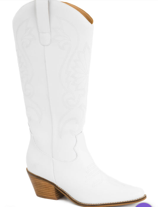 Corkys white boot
