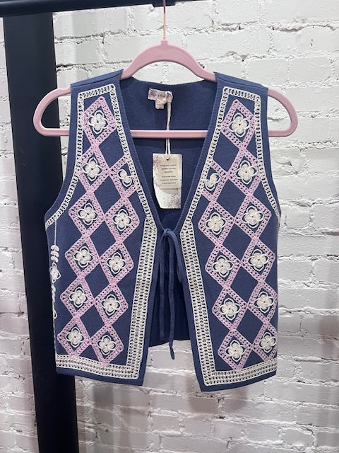 Embroidered vest
