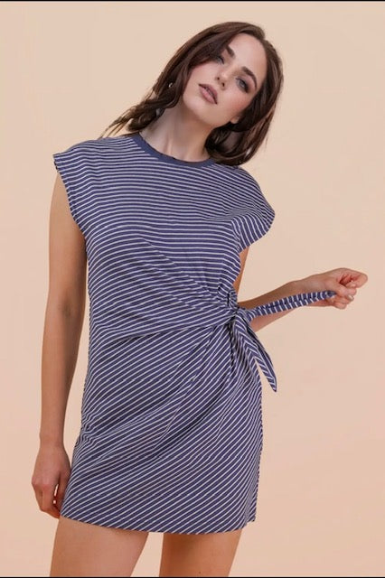 Knit stripe dress