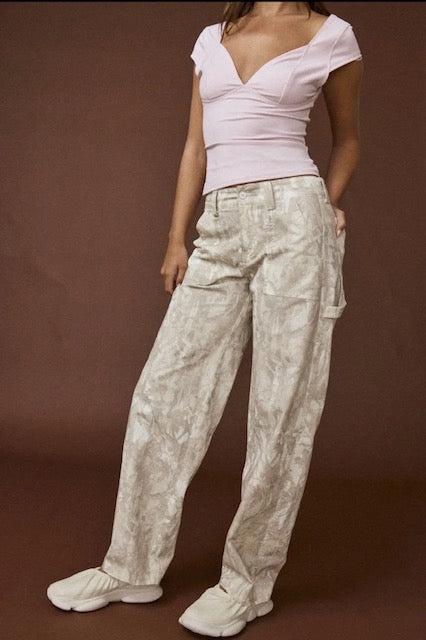 Camo utility cargo pant