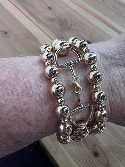 Horse bit stretch bracelets