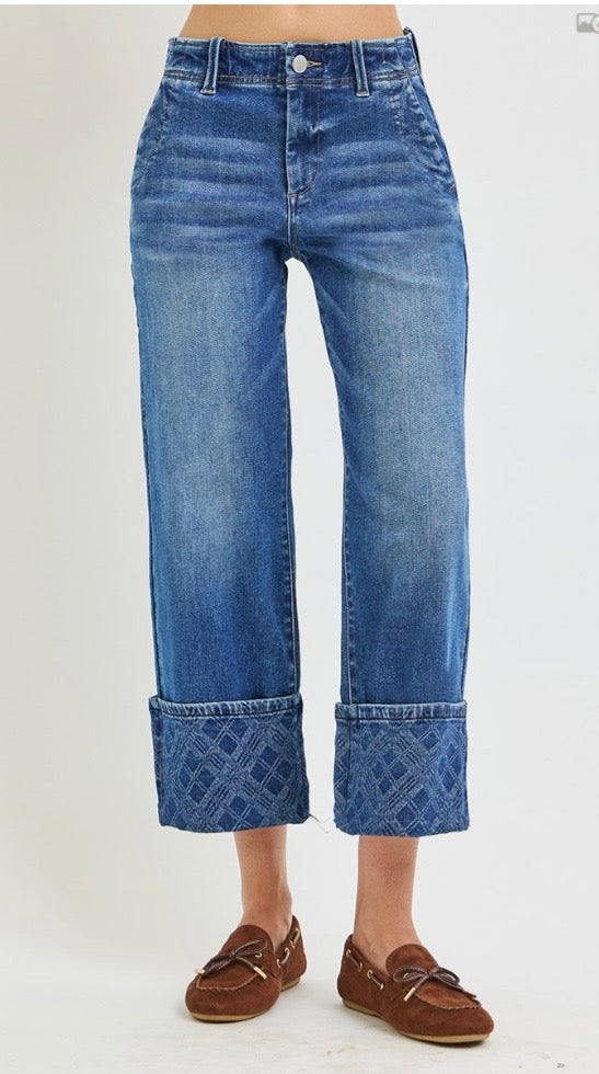 Risen HR crop plaid