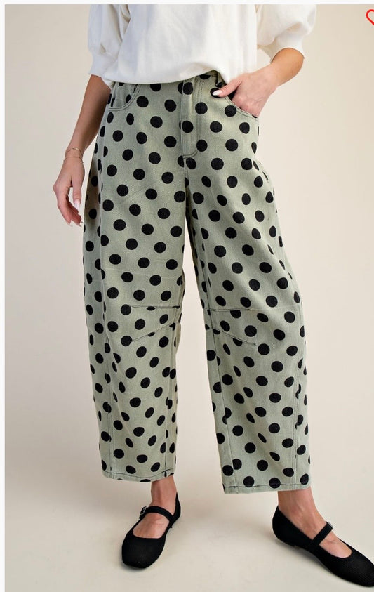 Easel polka dot jeans