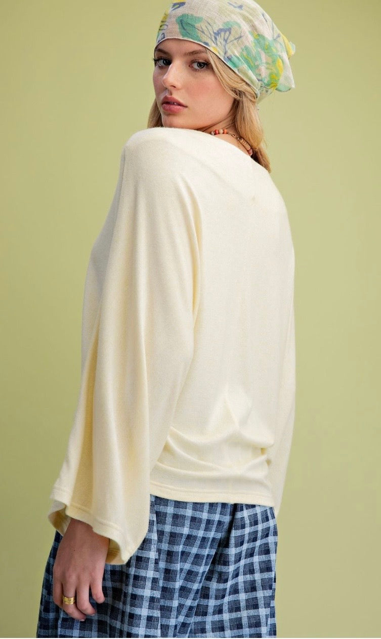 Dolman sleeve top