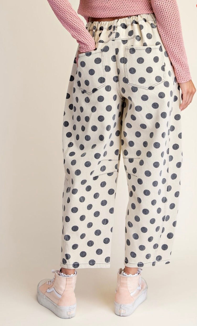 Easel polka dot jeans