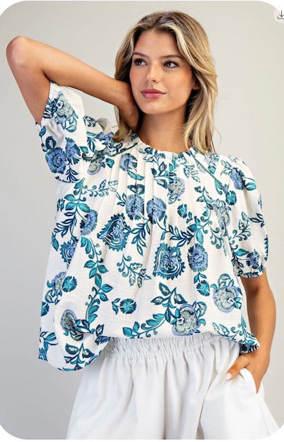 Floral printed top