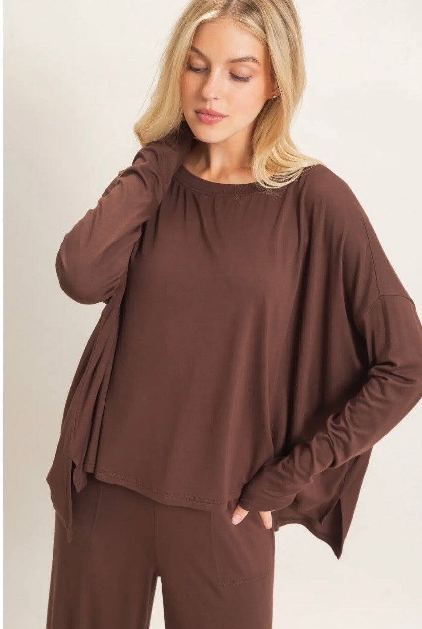 Drapey long sleeve shirt