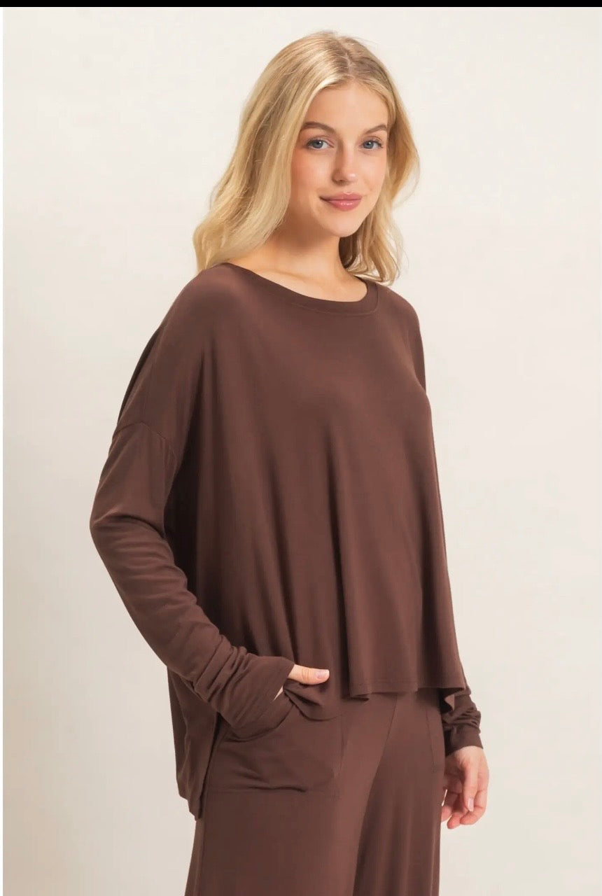 Drapey long sleeve shirt