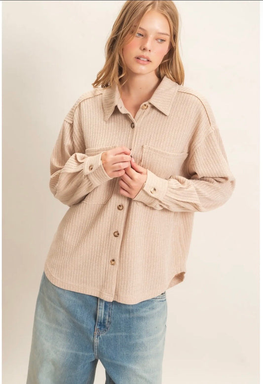 Corduroy button up shirt
