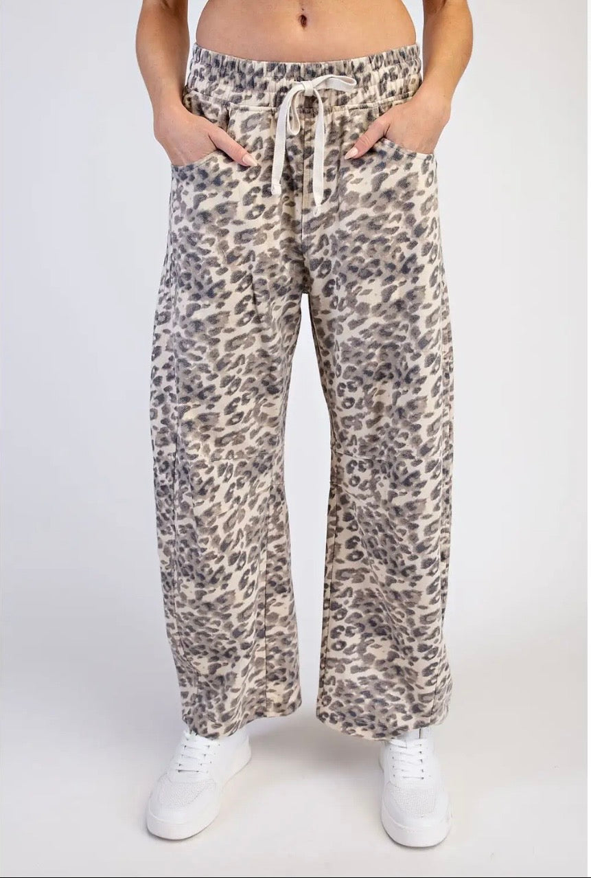 Rae Mode Animal print terry pants