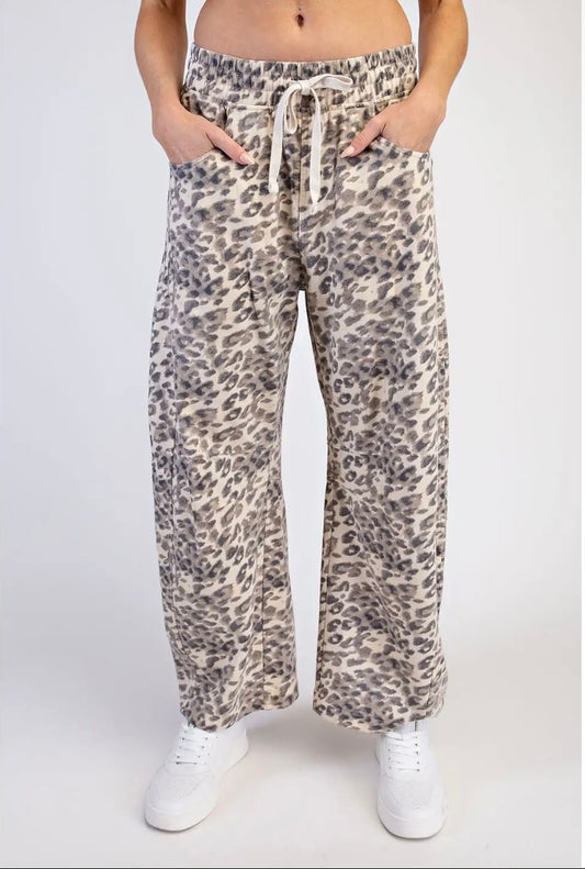 Rae Mode Animal print terry pants