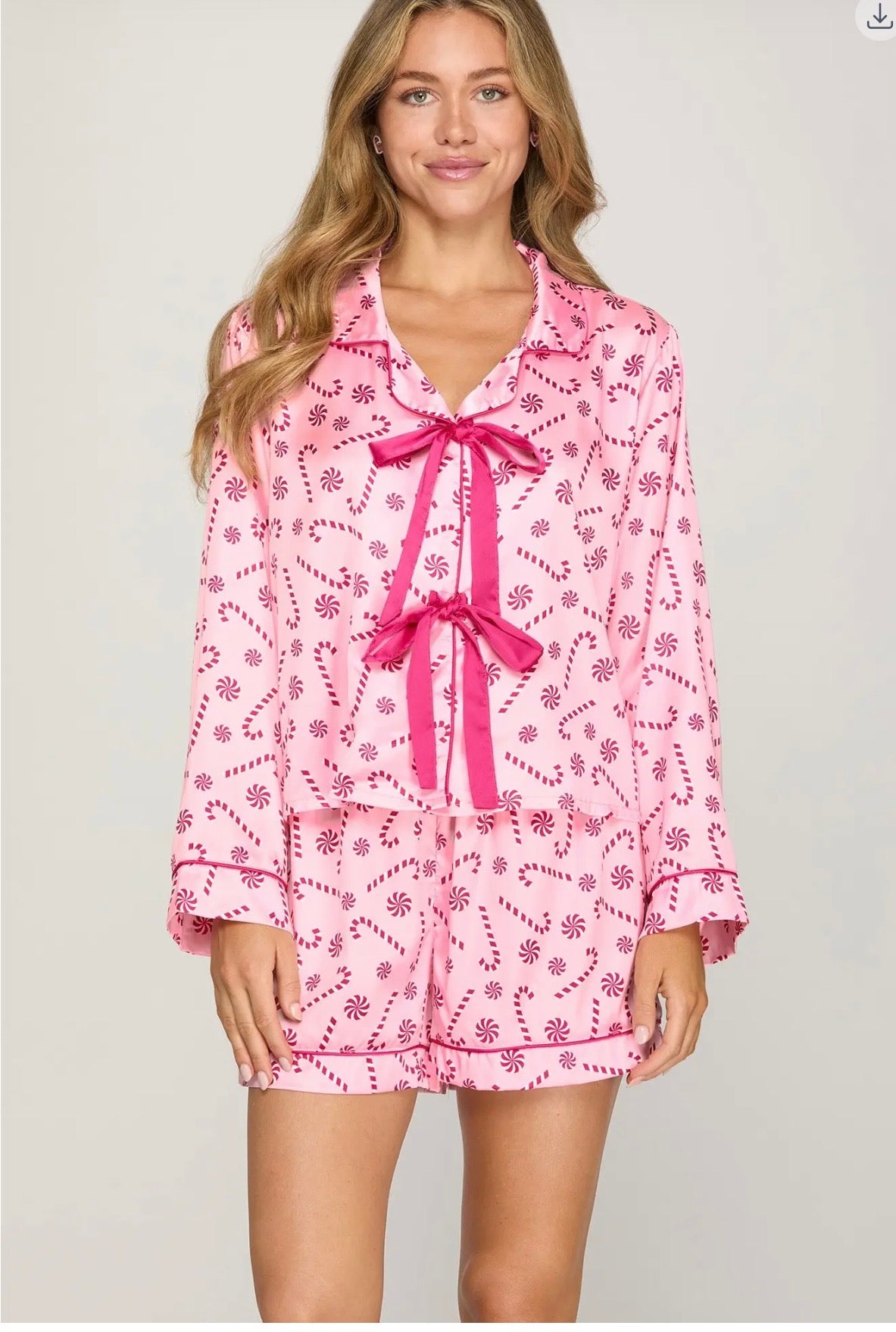 Xmas printed pajama set