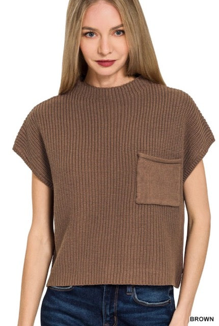 ss sweater with pocket