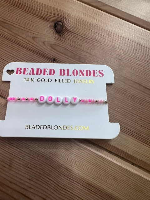 Beaded Blondes DOLLY bracelet