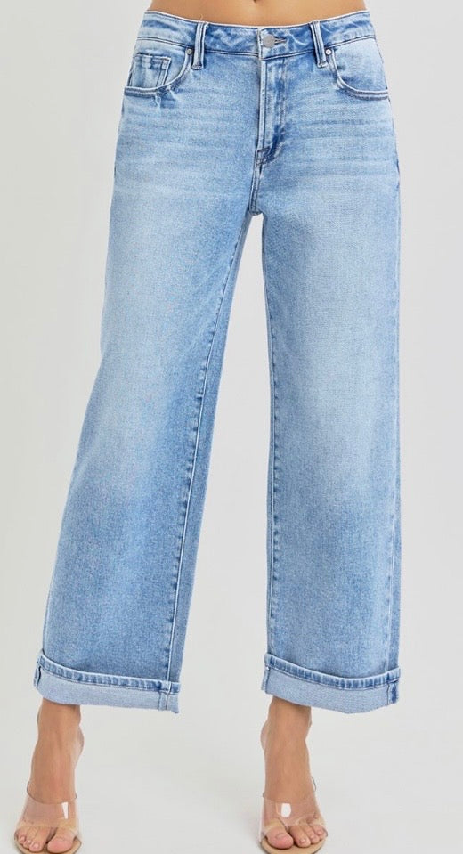 Jamison Mid rise ankle boyfriend jean