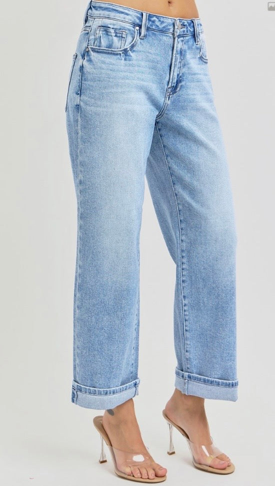 Jamison Mid rise ankle boyfriend jean